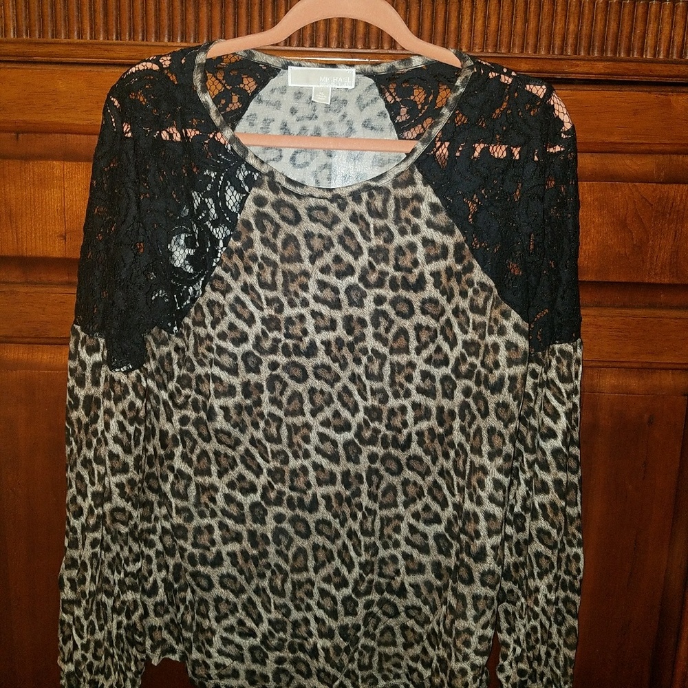 Michael Kors Leopard Print Shirt